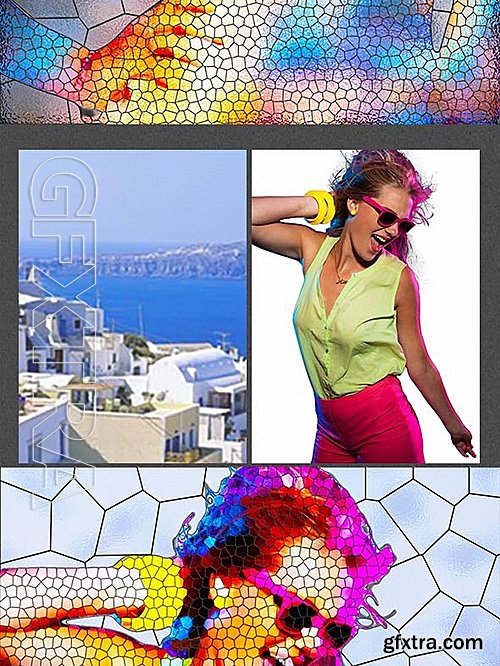 GraphicRiver - Stained Glass Photoshop Action 16265162