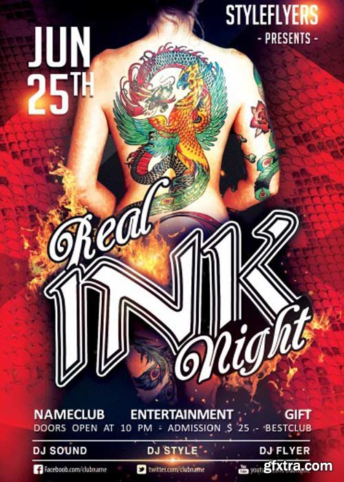 Real Ink V1 PSD Flyer Template