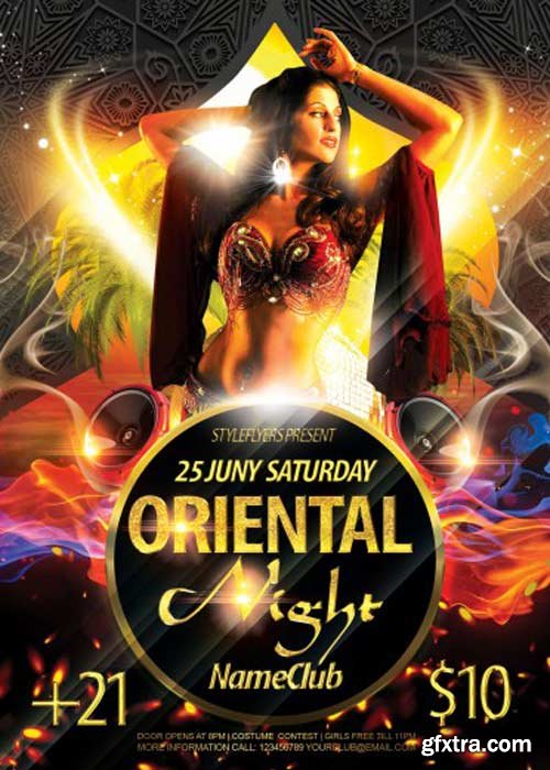 Oriental Night V1 PSD Flyer Template