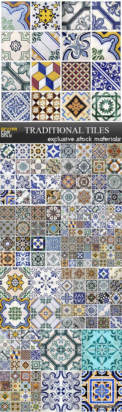 Traditional tiles, 9 x UHQ JPEG