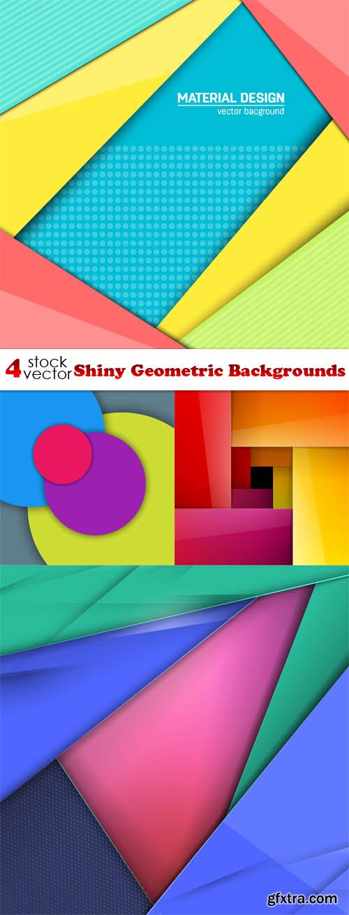 Vectors - Shiny Geometric Backgrounds