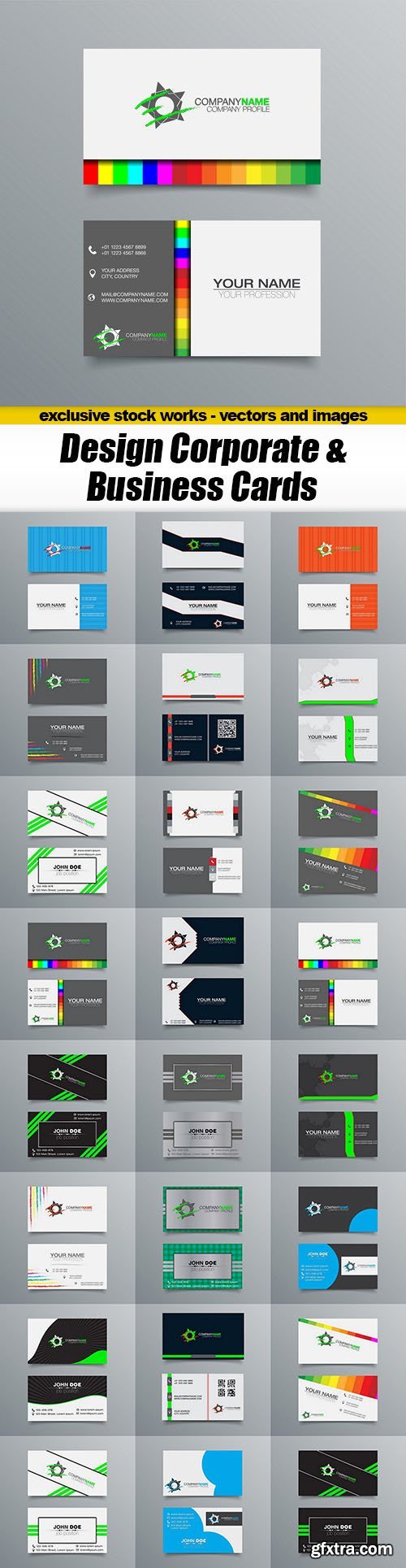 Design Corporate & Business Cards, 25xEPS