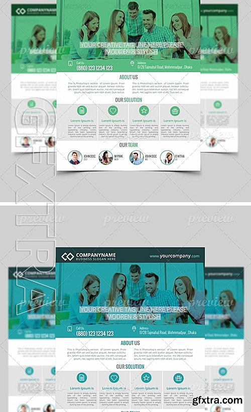 Modern Corporate Flyer Templates 2 4025