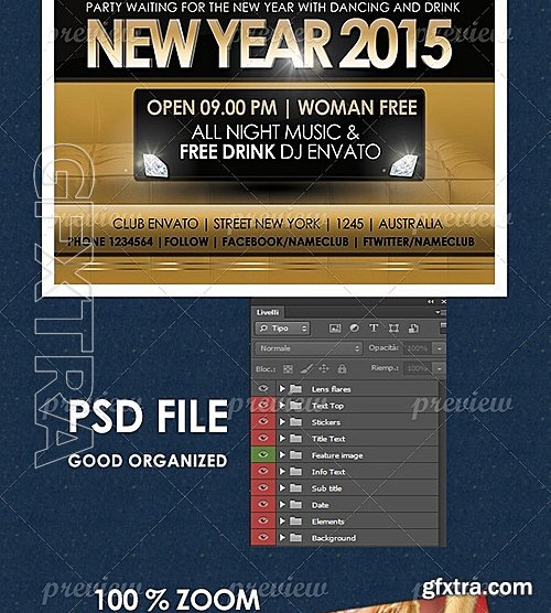 Party New Year Flyer 4391