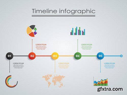 Timeline Infographics - 25x EPS