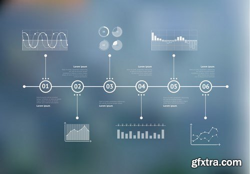 Timeline Infographics - 25x EPS