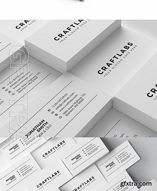 CM - Simple Minimal Business Card 52 671858