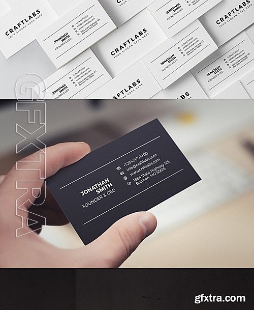 CM - Simple Minimal Business Card 52 671858