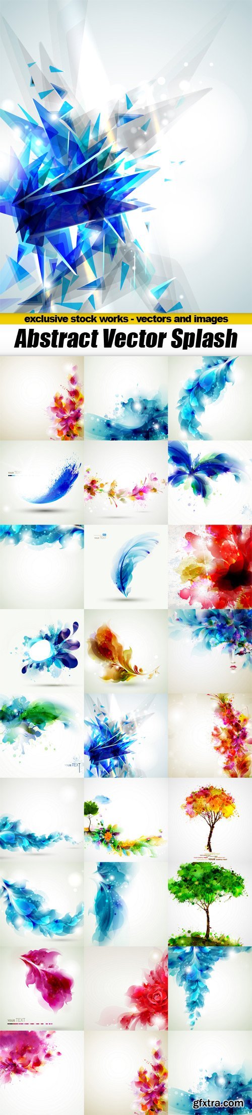 Abstract Splash Vector Concept - 25x EPS