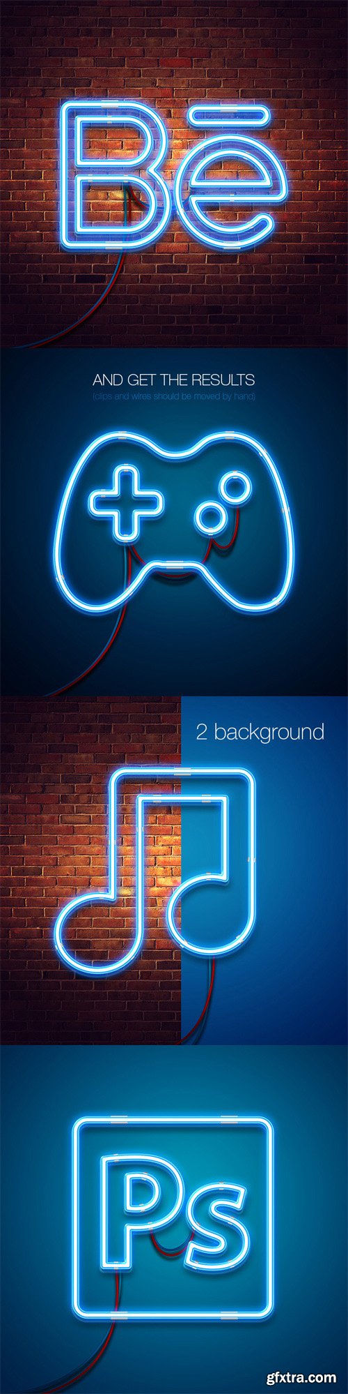 Glowing Neon Mockup