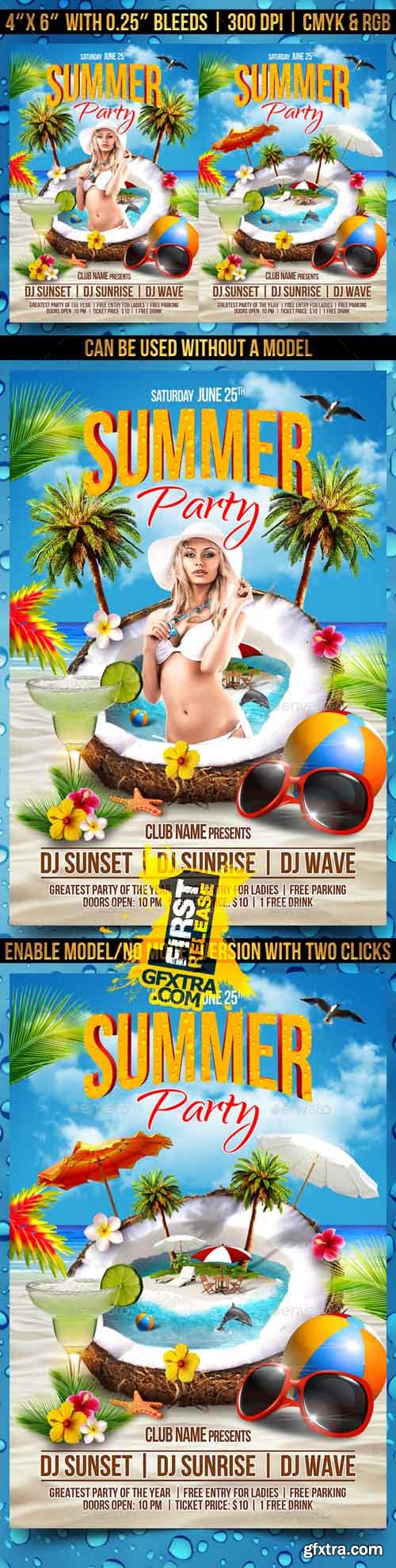 GR - Summer Party Flyer Template 16348723