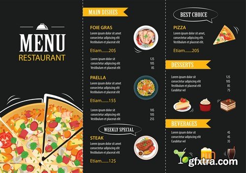 Food menu 1-5xEPS