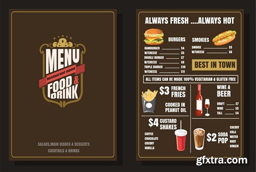 Food menu 1-5xEPS