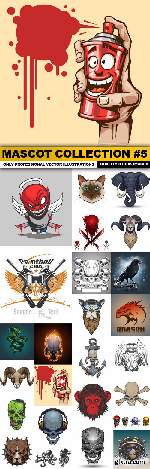 Mascot Collection #5 - 25 Vector