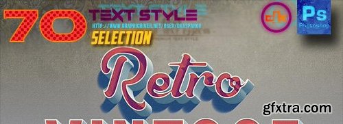 GraphicRiver 70 Text Style Retro, Movie & 3D Bundle Selection 12186284