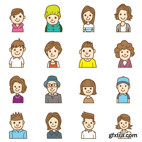 People Vector Set 7 - 28xEPS