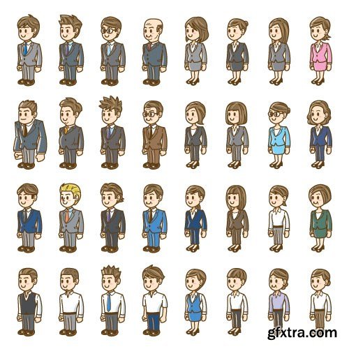 People Vector Set 7 - 28xEPS