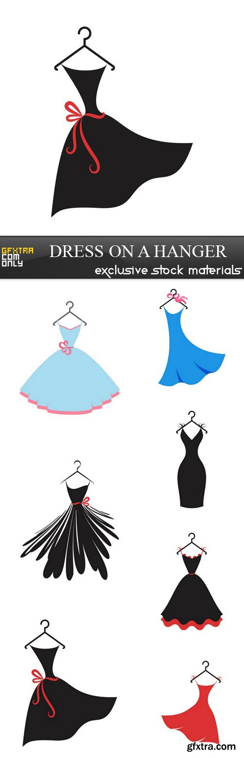 Dress on a Hanger - 7 EPS