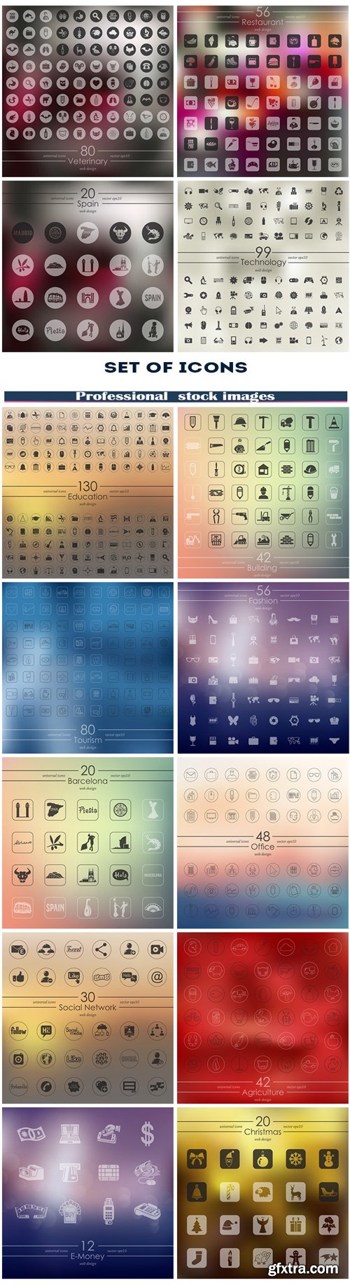 Set of icons