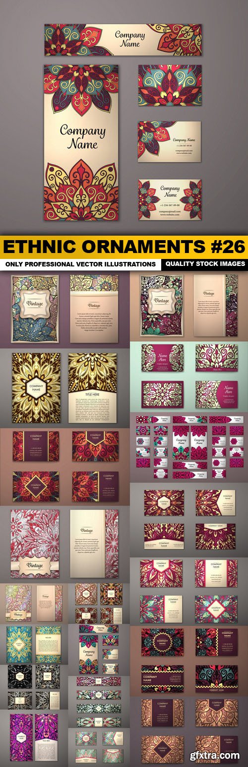 Ethnic Ornaments #26 - 20 Vector