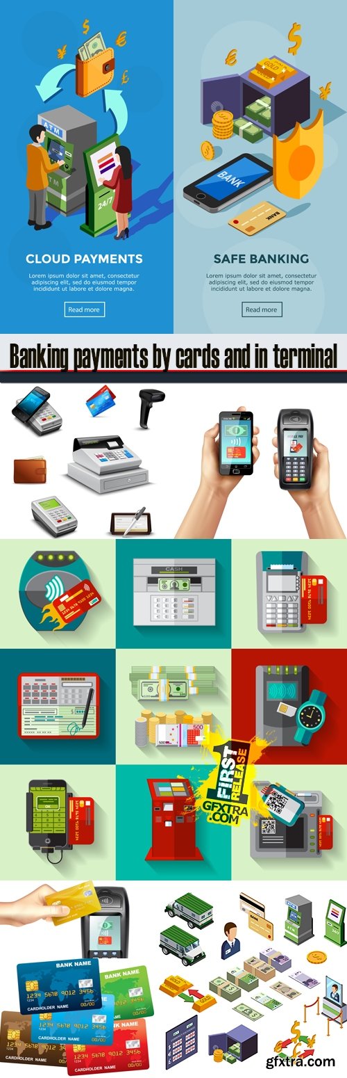 Banking payments by cards and in terminal