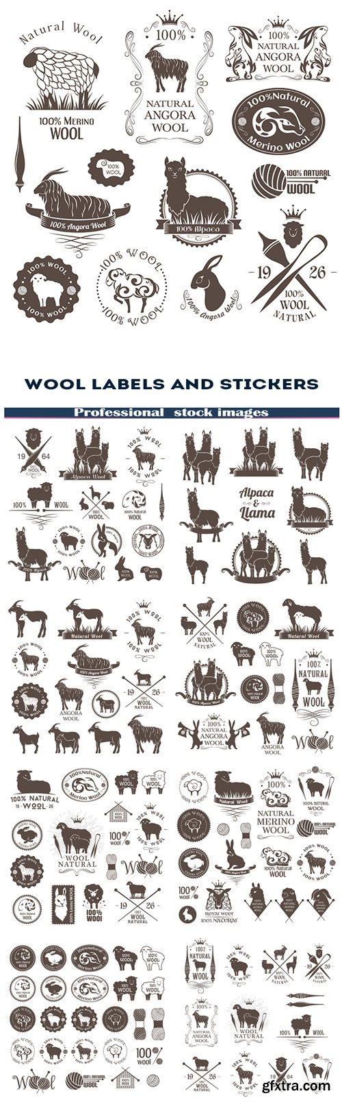 Wool labels and stickers