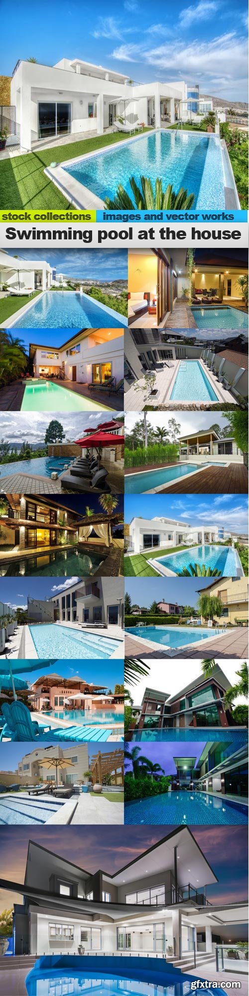 Swimming pool at the house, 15 x UHQ JPEG