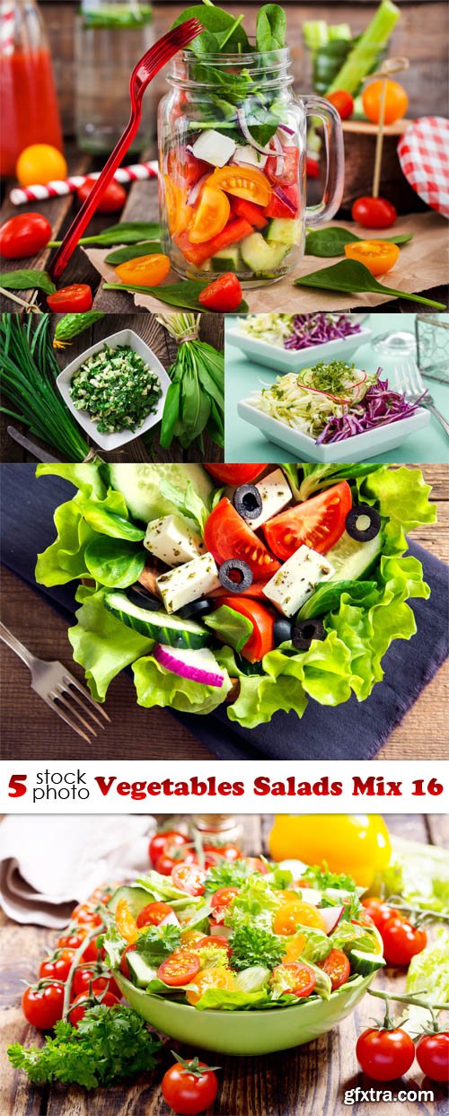 Photos - Vegetables Salads Mix 16