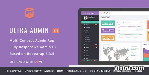 ThemeForest - Ultra Admin v4.1 - Multi Concept Admin Web App with Bootstrap - 10865235