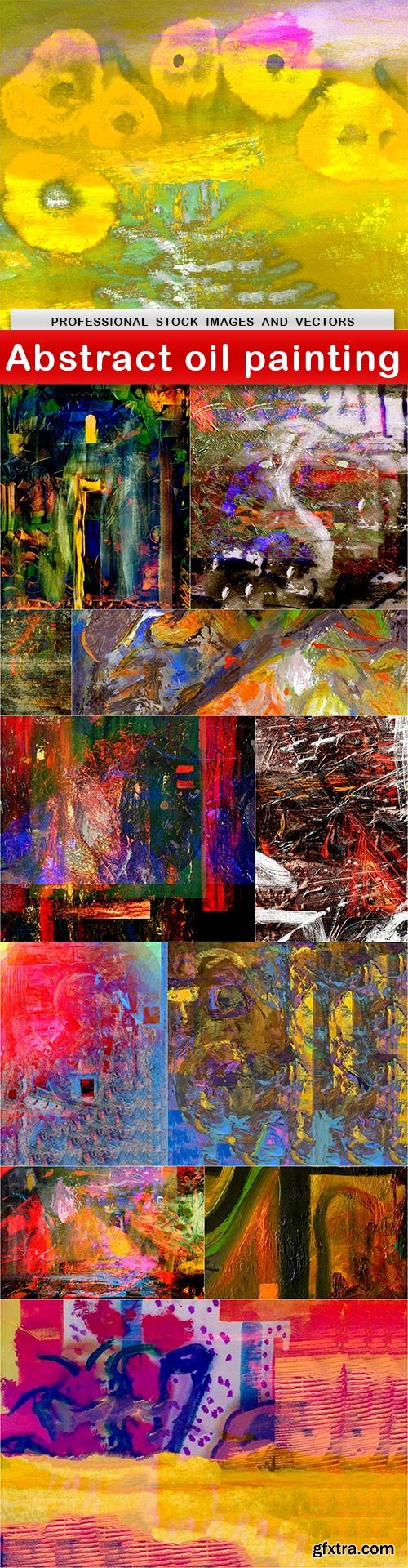 Abstract oil painting - 12 UHQ JPEG
