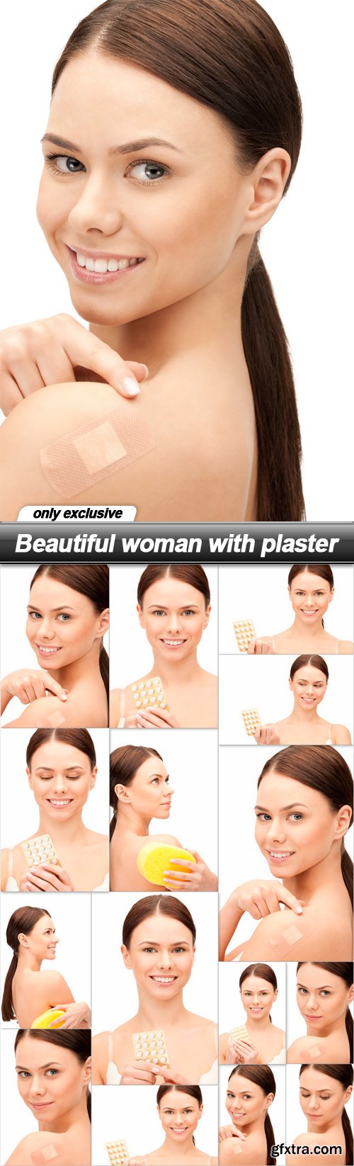 Beautiful woman with plaster - 15 UHQ JPEG