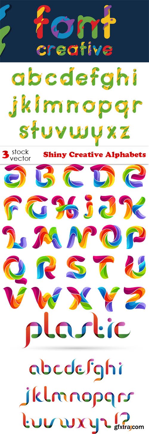 Vectors - Shiny Creative Alphabets