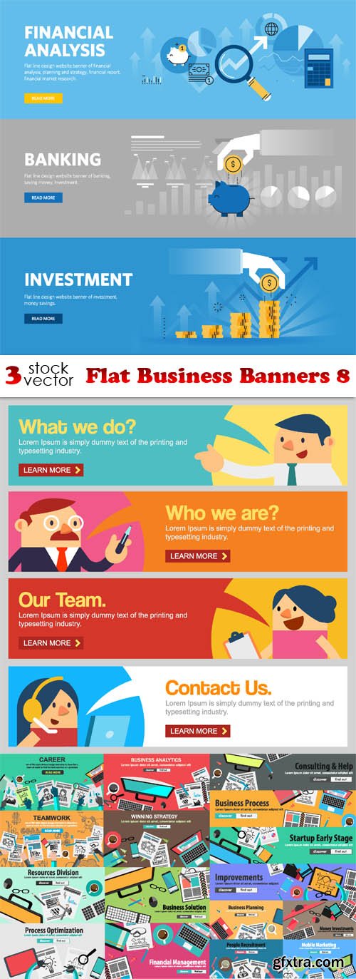 Vectors - Flat Business Banners 8