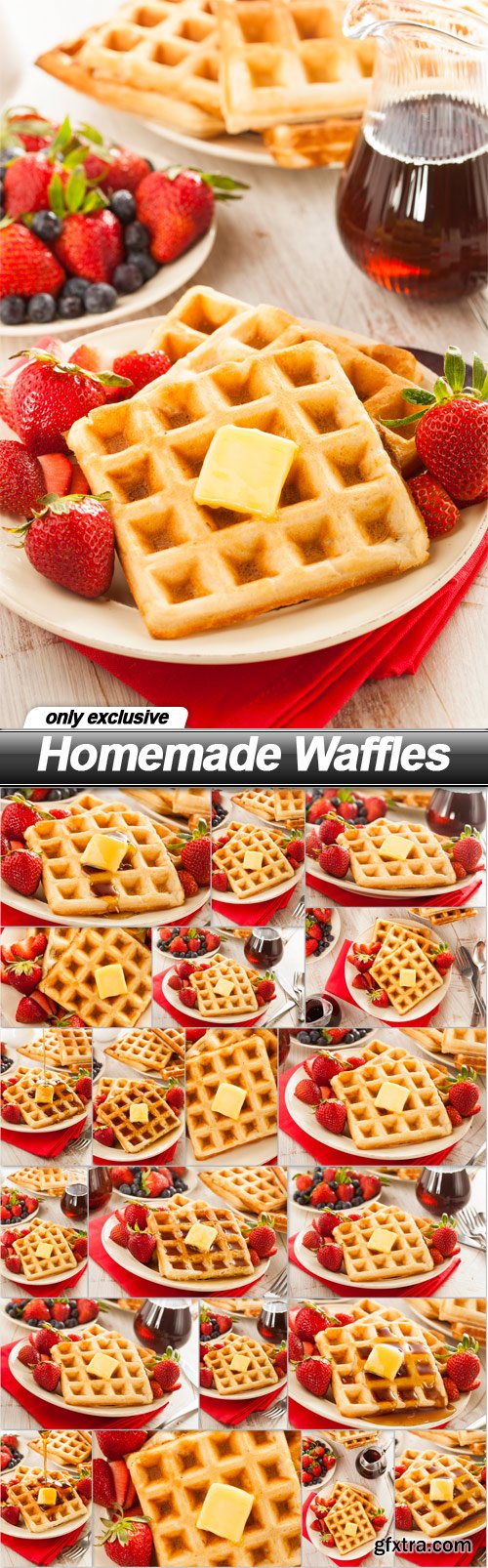 Homemade Waffles - 20 UHQ JPEG