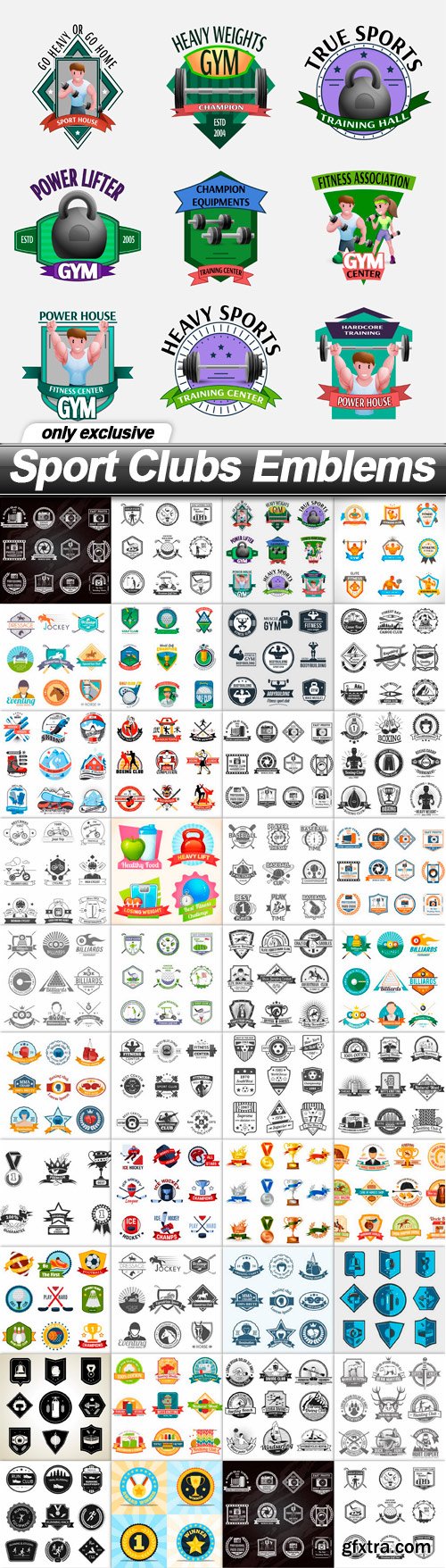 Sport Clubs Emblems - 38 EPS