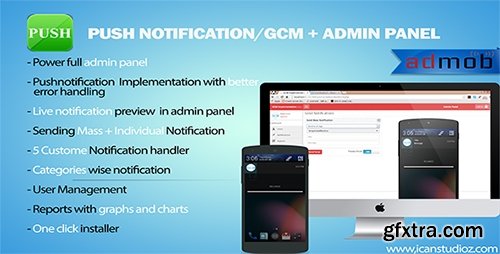 CodeCanyon - Push Notification/GCM + Admin Panel v2.1 - 8817787