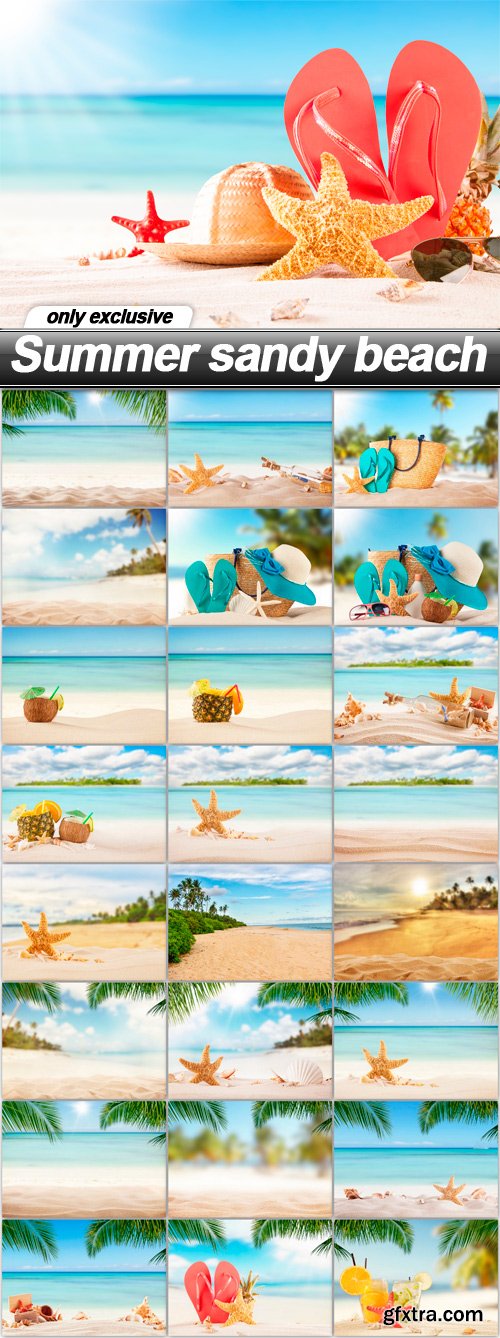 Summer sandy beach - 25 UHQ JPEG