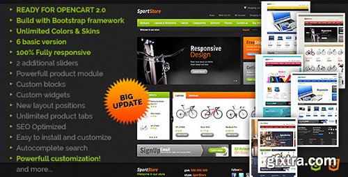 ThemeForest - SportStore v2.6 - Modern Multi-Purpose OpenCart Theme - 916755