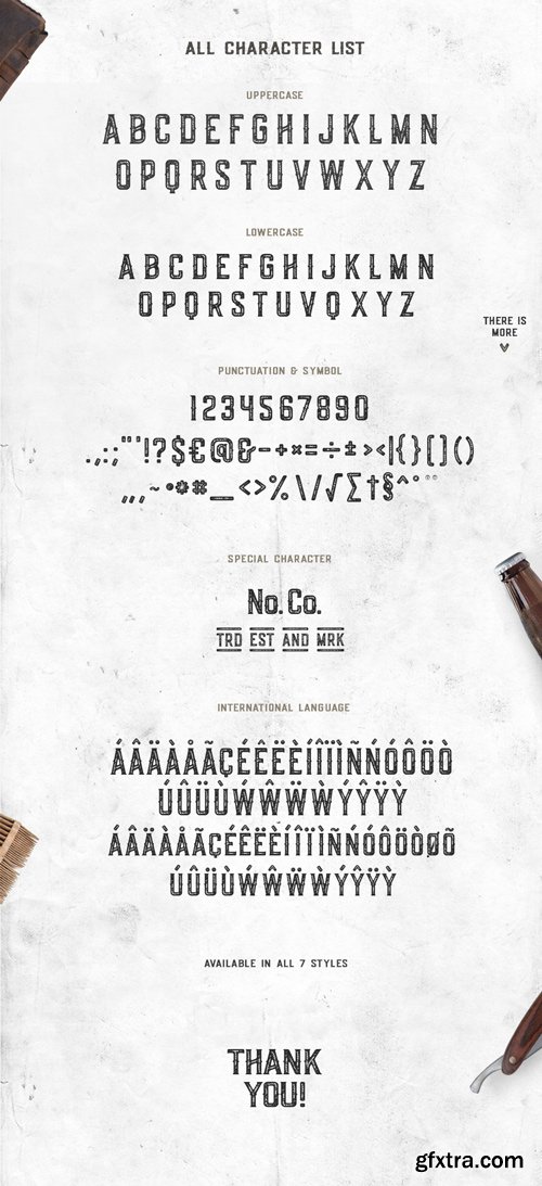 CM 718924 - Old Scotch Typeface - 7 Font Styles