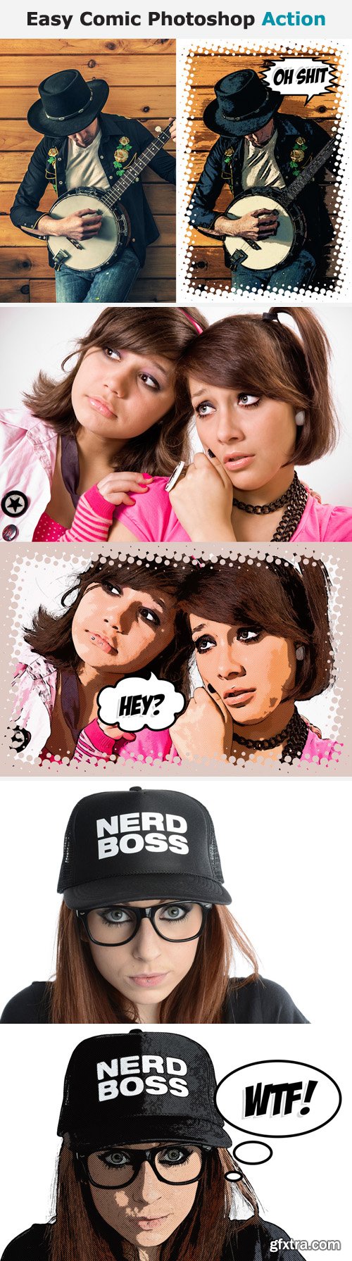 Easy Comic Photoshop Action