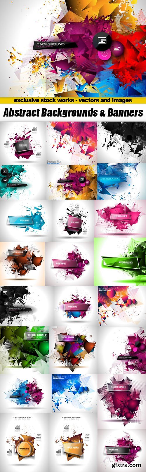 Abstract Backgrounds & Banners - 25xEPS