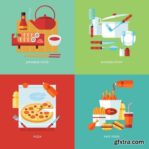 Flat Vector Design 39 - 25xEPS