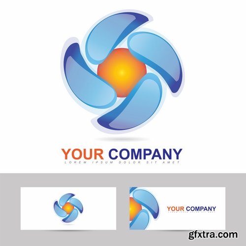 Collection picture vector logo illustration of the business campaign 39-25 Eps