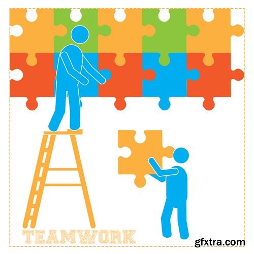 Business group success teamwork people