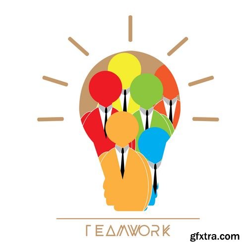 Business group success teamwork people