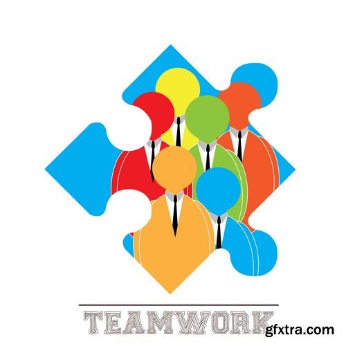 Business group success teamwork people