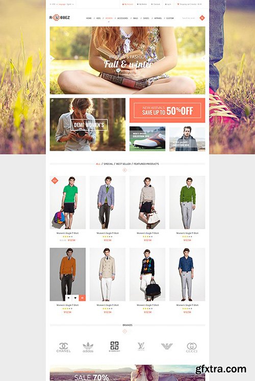 PosThemes - Rubbez v1.0 - Responsive Fashion Prestashop 1.6.0.11 Theme