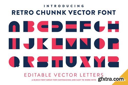 CM Retro Chunnk Vector Font 356033