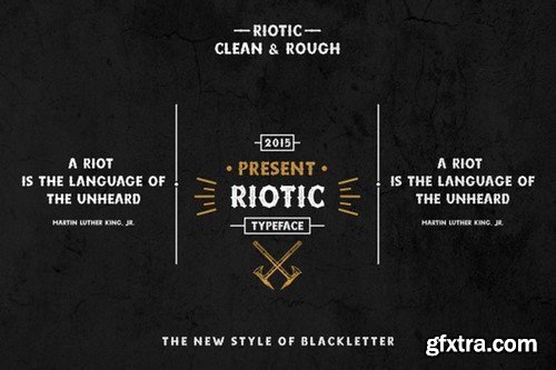 CM - Riotic Typeface + Bonus - 361505