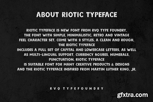 CM - Riotic Typeface + Bonus - 361505